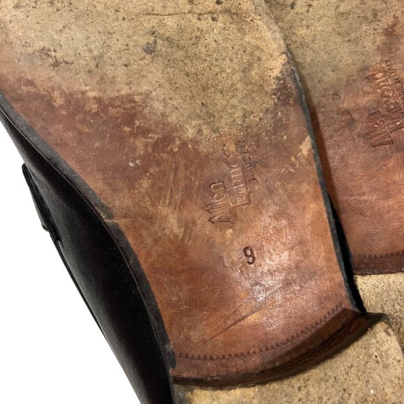 40% off! Allen Edmonds shoes men's 9 black leather Urbino tassel loafers slip on - Picture 11 of 13